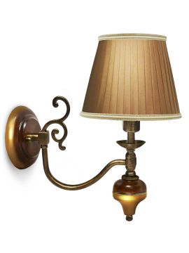 Бра (№4,плафоны красные,фурнитура золото)