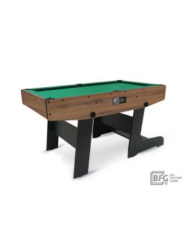 Бильярд BFG Compact Moby 4 (Аризона) (Пул, аризона/черный (ЛДСП), ЛДСП_16, Manchester 45 Yellow green ш1,98м, Х/б сетка)