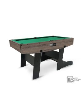 Бильярд BFG Compact Moby 4 (Анкор) (Пул, анкор/черный (ЛДСП), ЛДСП_16, Manchester 45 Yellow green ш1,98м, Х/б сетка)